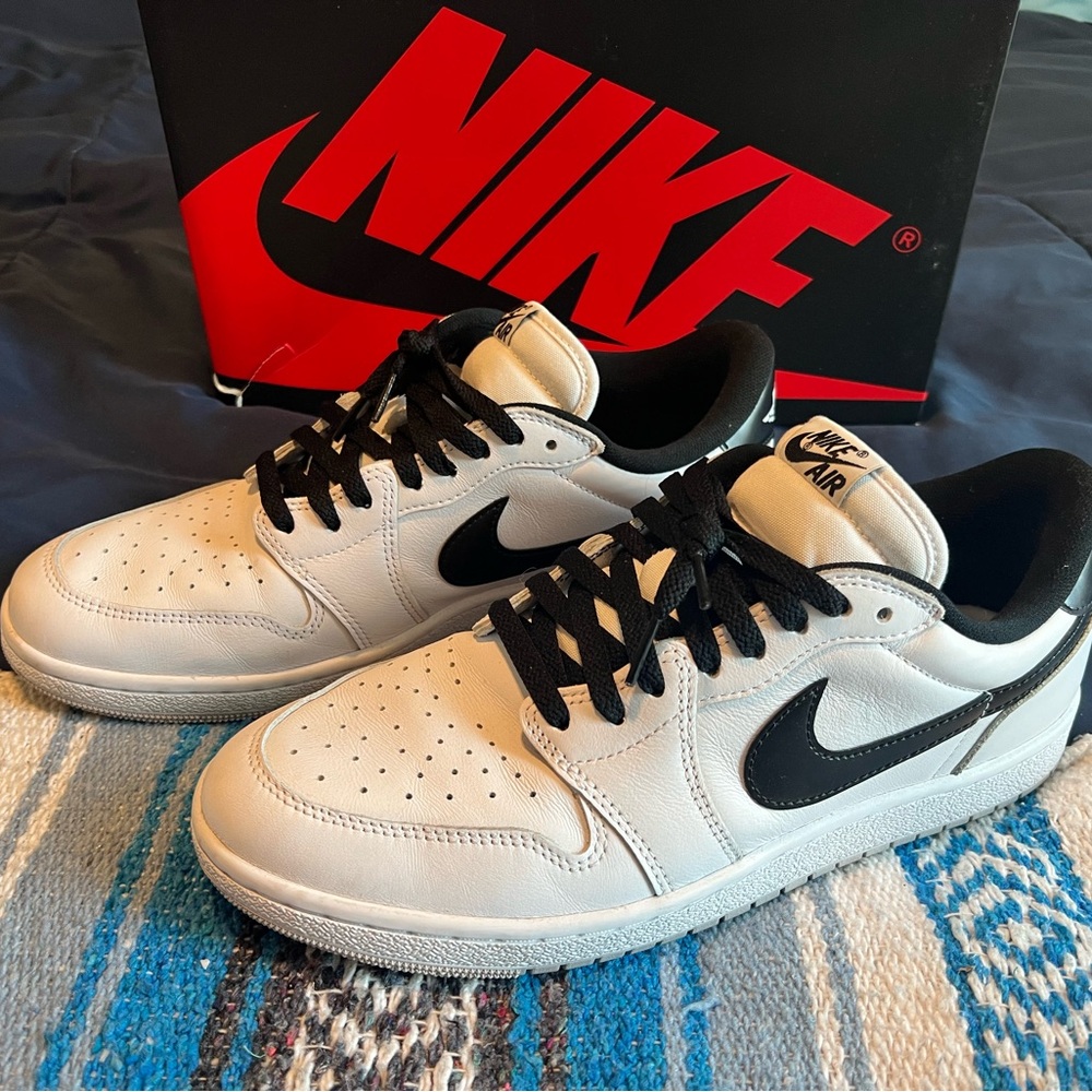 Air Jordan 1 Low 85 Metallic Black Size 12 OG Retro